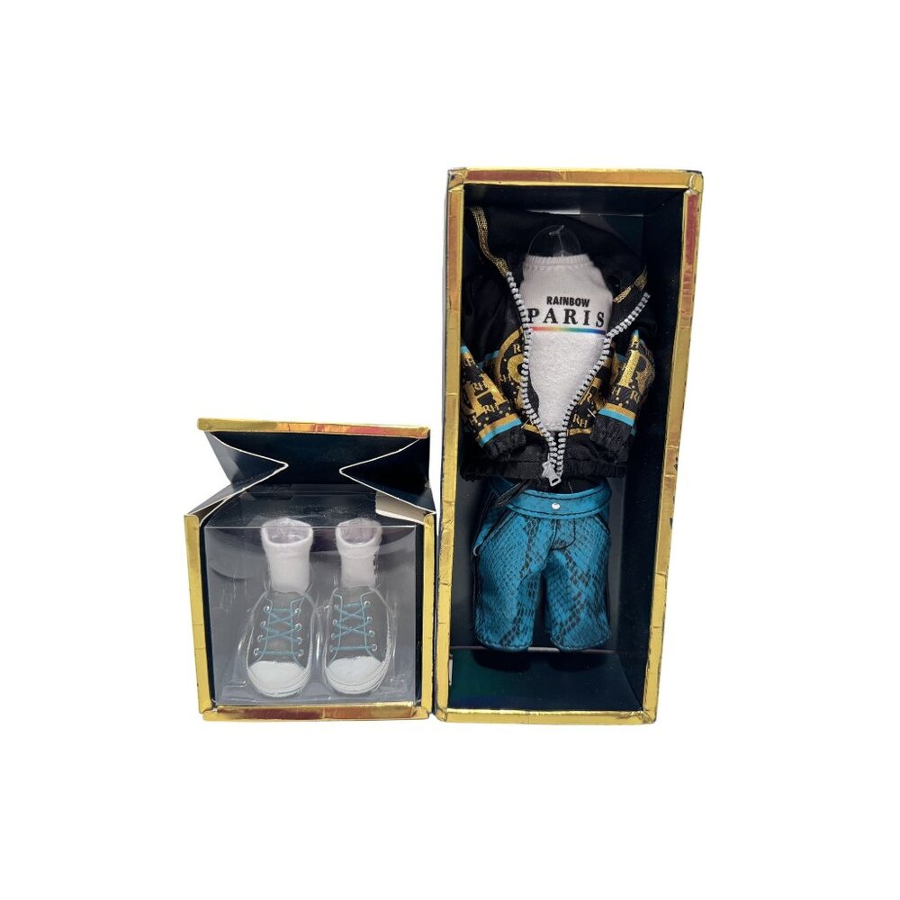 Rainbow High Doll Clothes Replacement Paris Teal Short and Gym Shoes